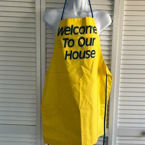 Funny Two-sided Unisex Apron with Adjustable Tie Straps Poly-Cotton. NWOT